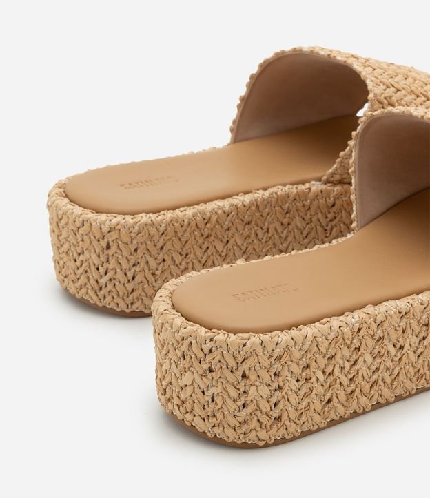 Sandalia Flatform con Superficie Trenzada 5