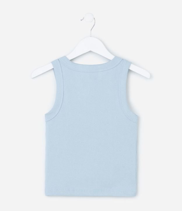 Musculosa Cropped Infantil en Rib - Talle 5 a 14 años 3