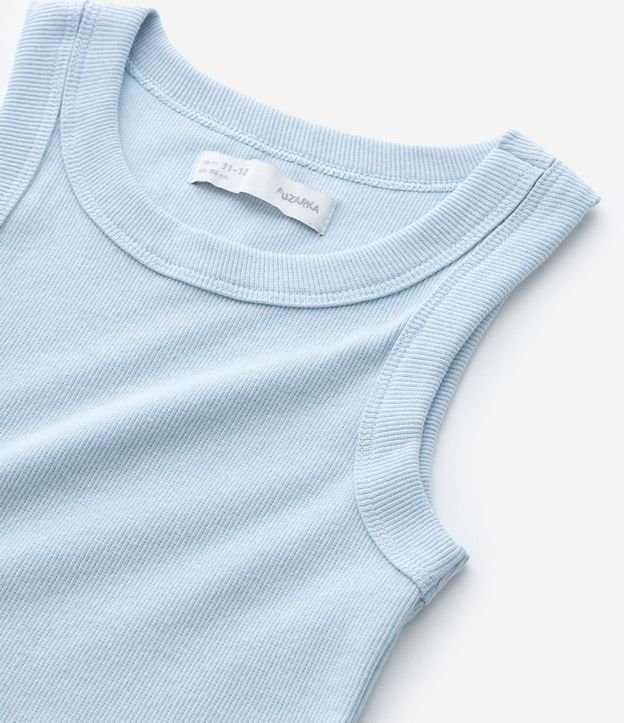 Musculosa Cropped Infantil en Rib - Talle 5 a 14 años 5