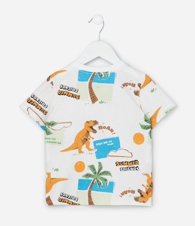 Remera Infantil con Estampa de Dinosaurios  - Talle 1 a 6 años 3