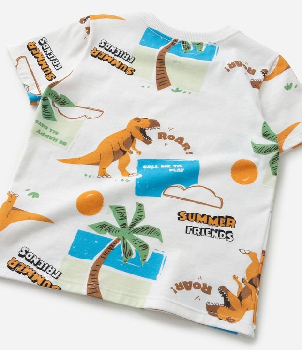 Remera Infantil con Estampa de Dinosaurios  - Talle 1 a 6 años 5