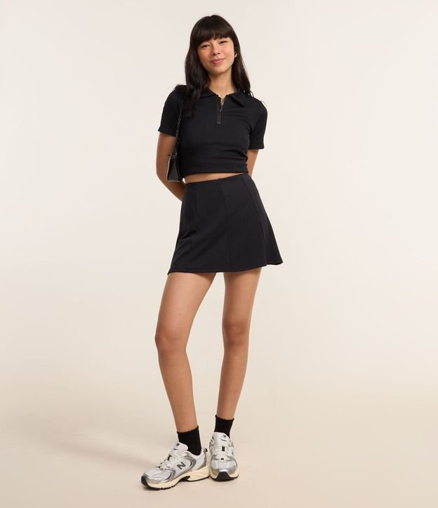 Short Pollera en Ponto Roma con Recortes