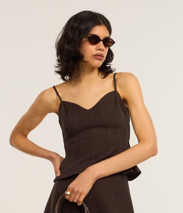 Blusa Peplum en Sastrería Texturizada