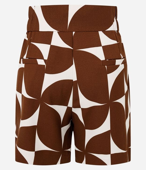 Short en Sastre con Estampa Geométrica 2
