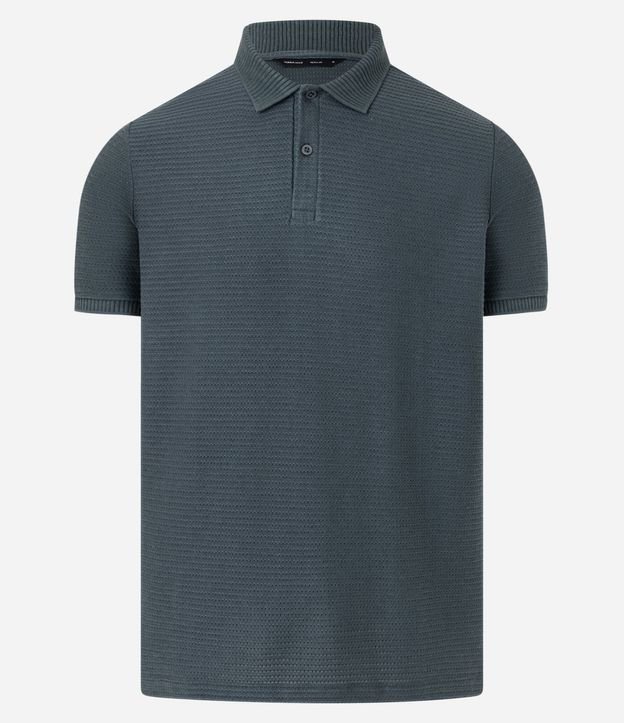 Camisa Polo Regular en Algodón Texturizada 5