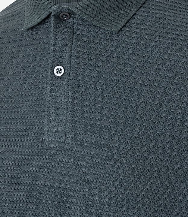 Camisa Polo Regular en Algodón Texturizada 6