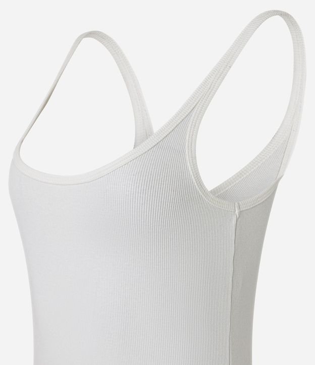 Blusa Acanalada en Rib con Escote U y Bretel Fino 6