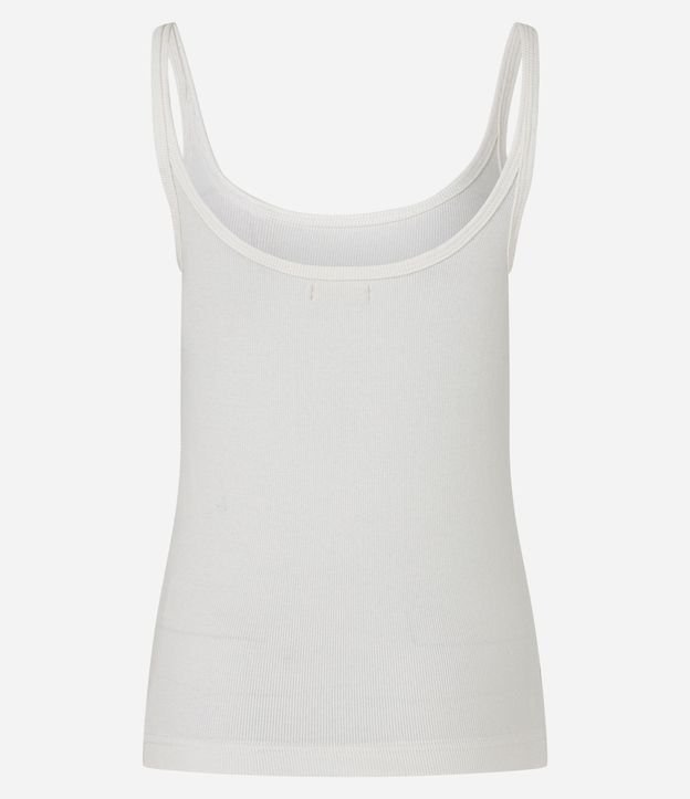 Blusa Acanalada en Rib con Escote U y Bretel Fino 8