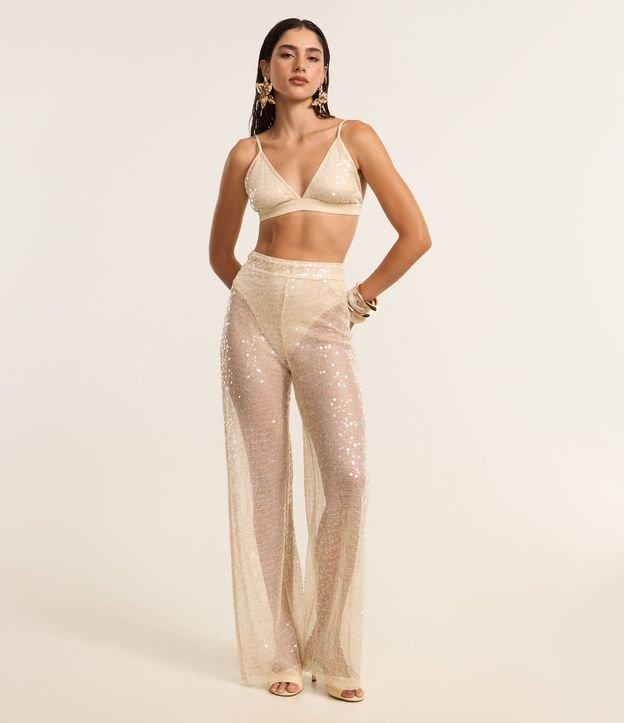 Pantalón Pantalona con Lentejuela