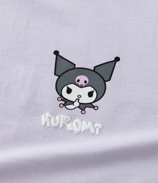 Remera Relaxed Infantil con Estampa Moods Kuromi - Talle 6 a 14 años 6
