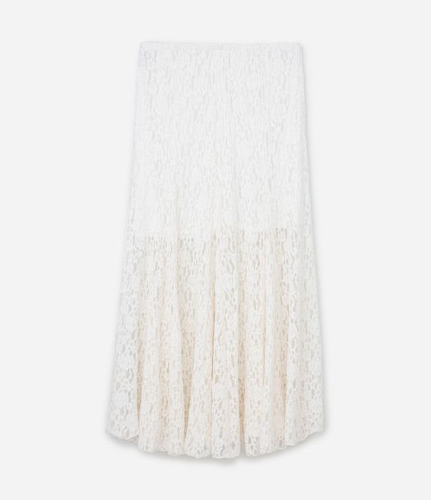 Pollera Larga en Encaje con Forro Curve & Plus Size 5