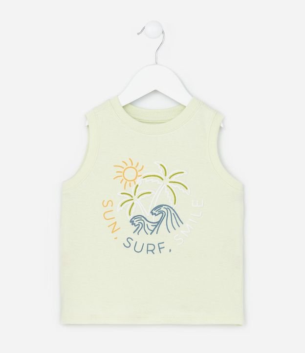 Musculosa Infantil con Estampa Playa - Talle 1 a 6 años 2
