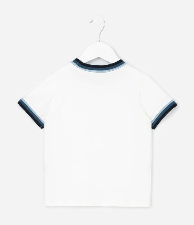 Remera Infantil con Bies Contrastante en Rib - Talle 1 a 6 años 3