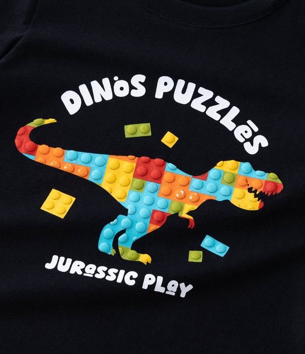 Remera Infantil con Estampa Dino Bloques de Montar - Talle 1 a 6 años 8