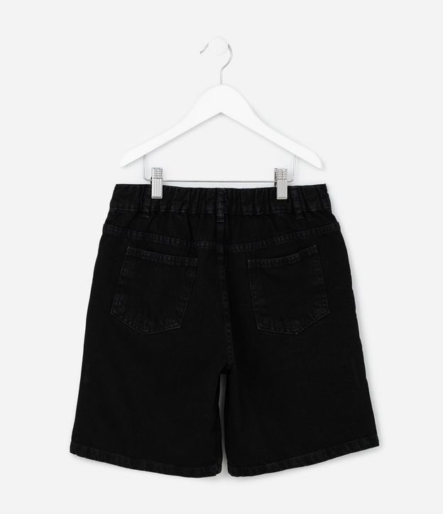 Bermuda Recta Infantil en Jeans con Cintura Elástica - Talle 5 a 14 años 3