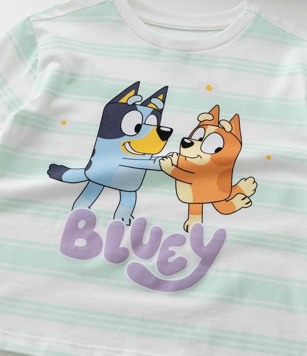 Remera Infantil Rayada con Estampa Bluey y Bingo - Talle 1 a 6 6