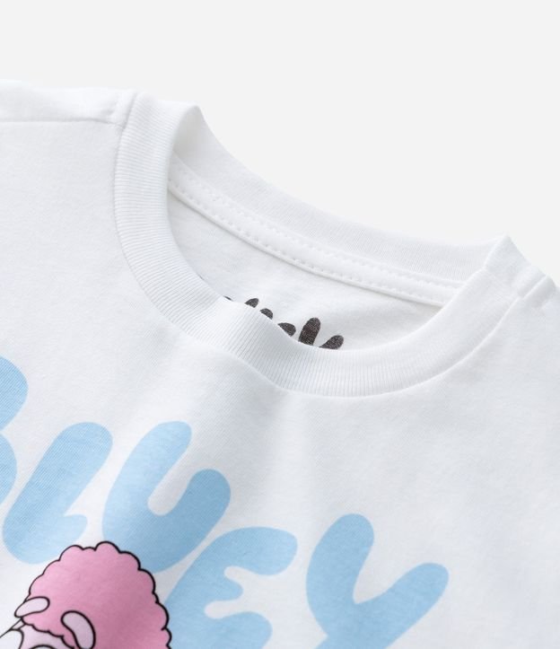 Remera Infantil Relaxed con Flores Aplicadas Bluey y Coco - Talle 1 a 6 años 4