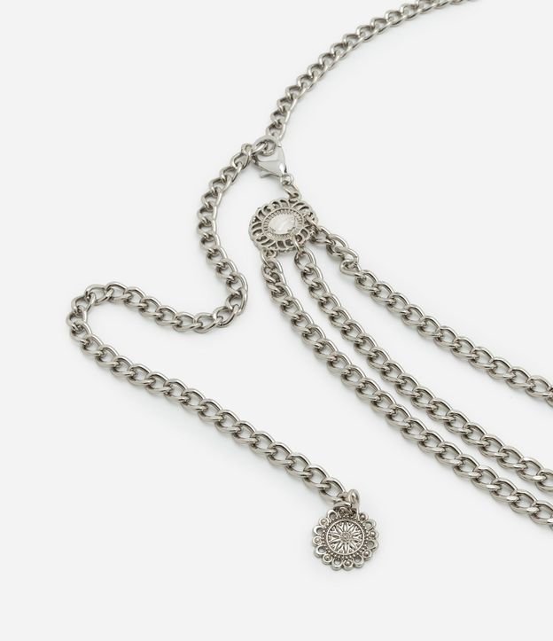 Cinturón Cadena Estrecho con Colgantes de Medalla 2