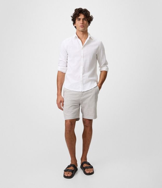 Bermuda en Oxford con Cintura Ajustable 2