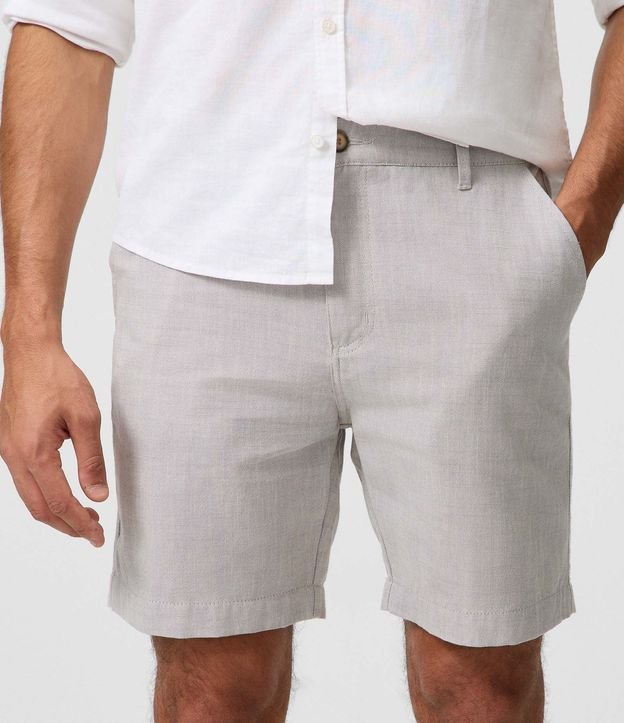 Bermuda en Oxford con Cintura Ajustable 3