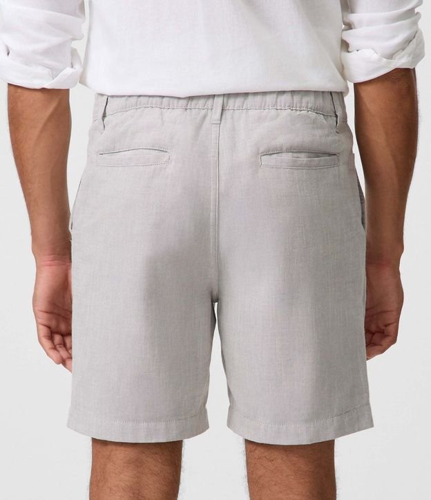 Bermuda en Oxford con Cintura Ajustable 4