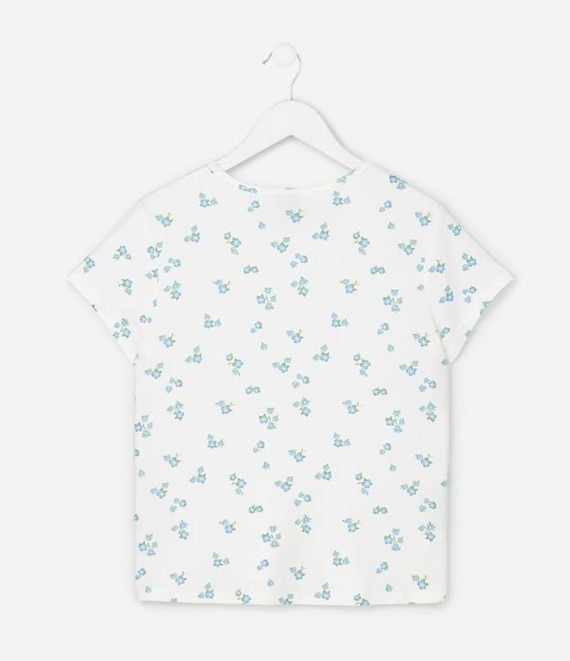 Pijama Infantil corto Peach Touch con Estampa Floral- Talle 5 al 14 3