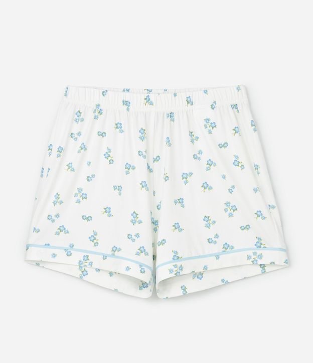Pijama Infantil corto Peach Touch con Estampa Floral- Talle 5 al 14 4