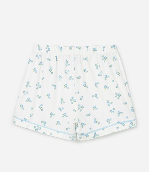 Pijama Infantil corto Peach Touch con Estampa Floral- Talle 5 al 14 5