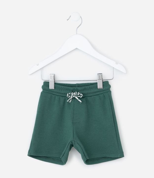 Bermuda Infantil con Textura Waffle - Talle 1 a 6 años