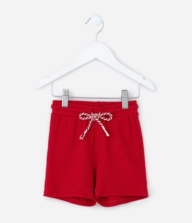 Bermuda Infantil con Textura Waffle - Talle 1 a 6 años 2