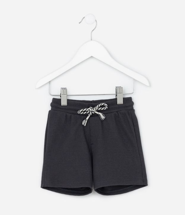 Bermuda Infantil con Textura Waffle - Talle 1 a 6 años