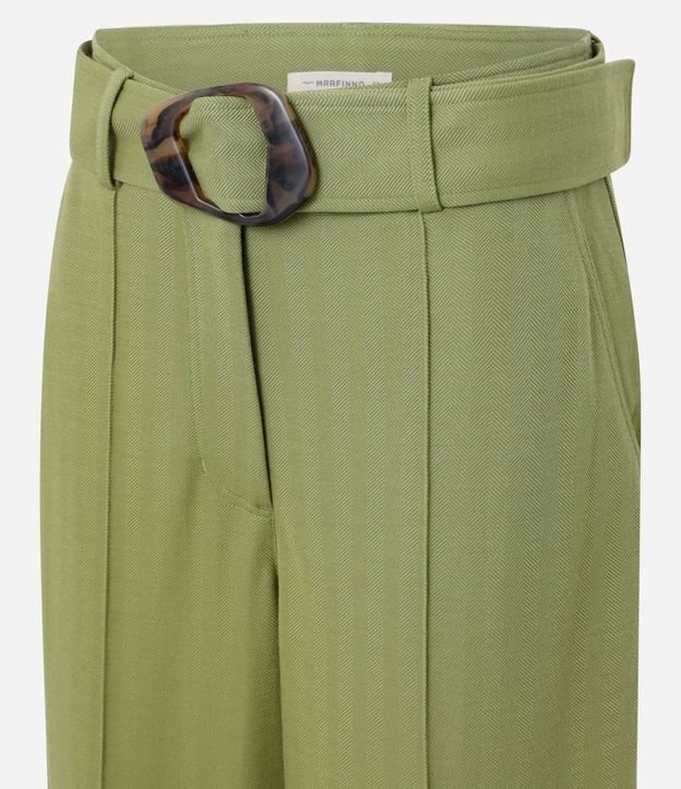 Pantalón Pantalona en Orly con Cinturón Largo con Hebilla Diferenciada 6