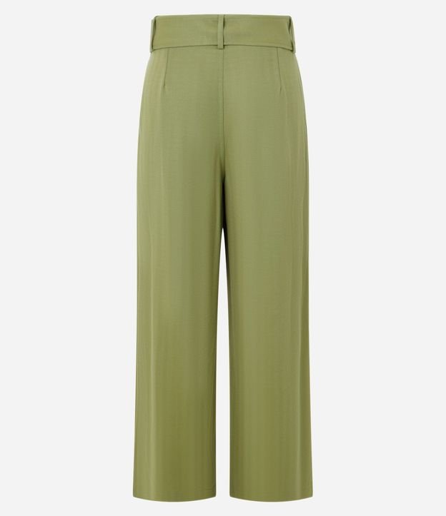 Pantalón Pantalona en Orly con Cinturón Largo con Hebilla Diferenciada 7