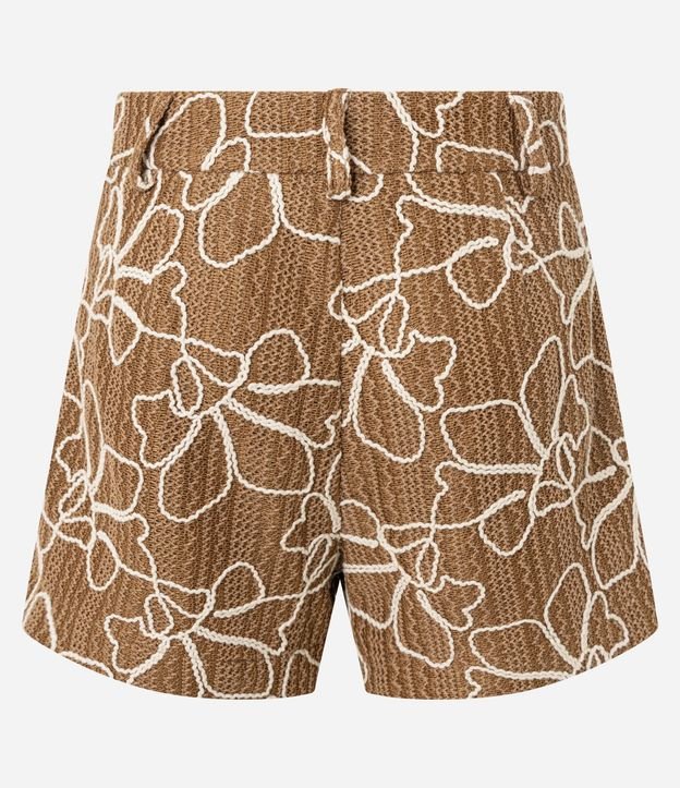 Short Texturizado en Encaje con Cuerdas Aplicadas 7