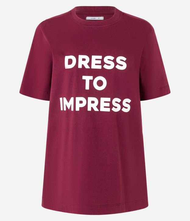 Remera en Algodón con Lettering Dress to Impress 6