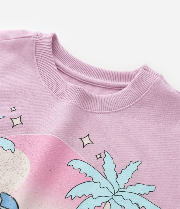 Remera Infantil Relaxed com Estampa de Stitch Hawaii - Talle 5 a 14 años 5