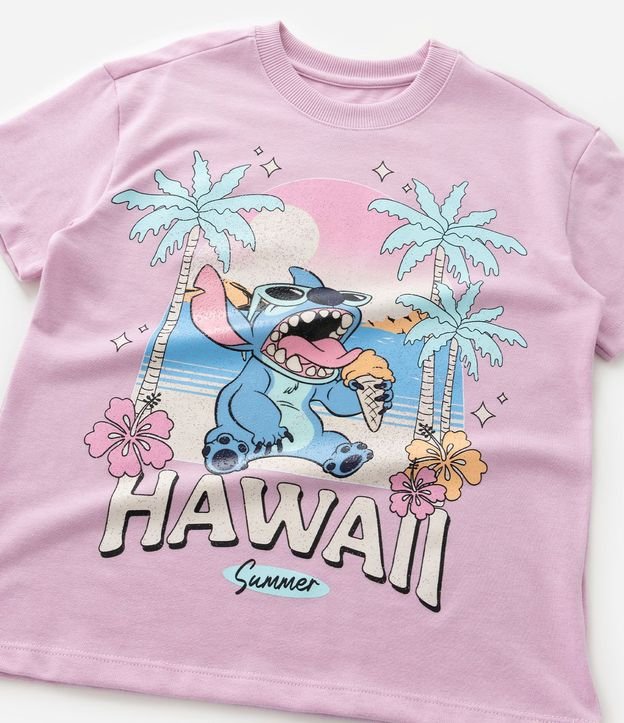 Remera Infantil Relaxed com Estampa de Stitch Hawaii - Talle 5 a 14 años 6