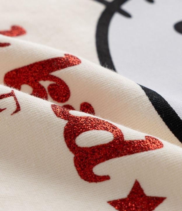Remera Oversizes Infantil con Estampa y Lettering Hello Kitty Talle 5 a 14 años 4