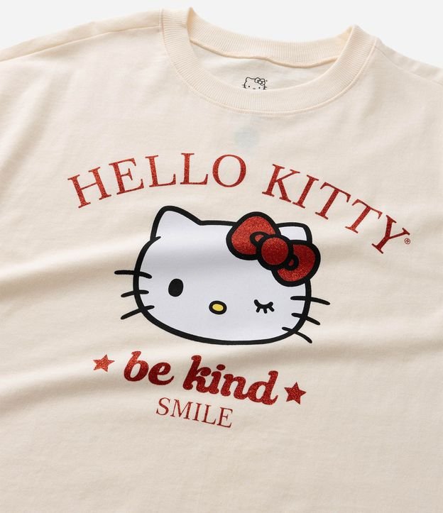 Remera Oversizes Infantil con Estampa y Lettering Hello Kitty Talle 5 a 14 años 7