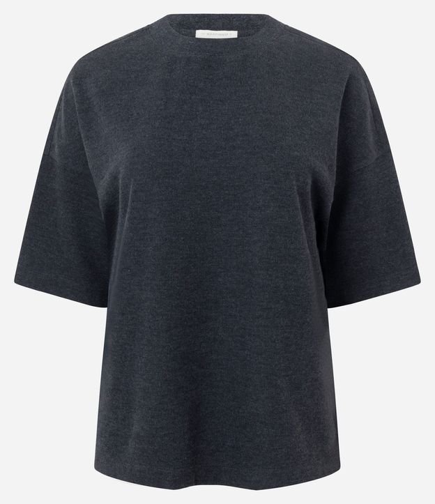 Blusa Algodón Oversized con Manga Corta 6