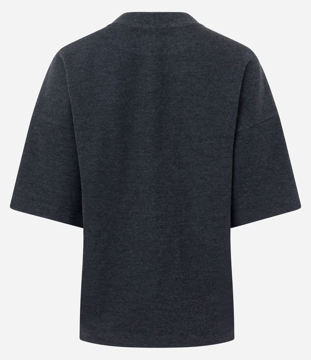 Blusa Algodón Oversized con Manga Corta 8