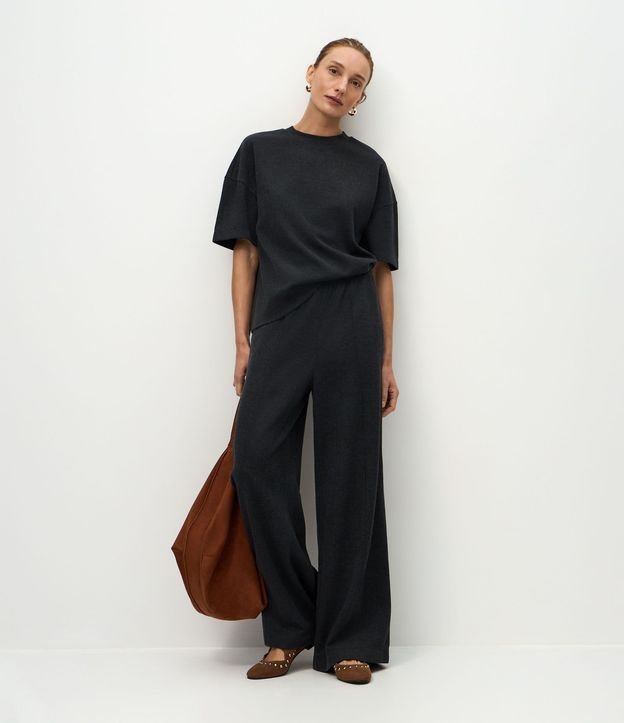 Blusa Algodón Oversized con Manga Corta 2