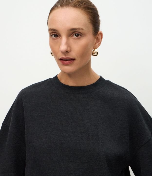 Blusa Algodón Oversized con Manga Corta 3