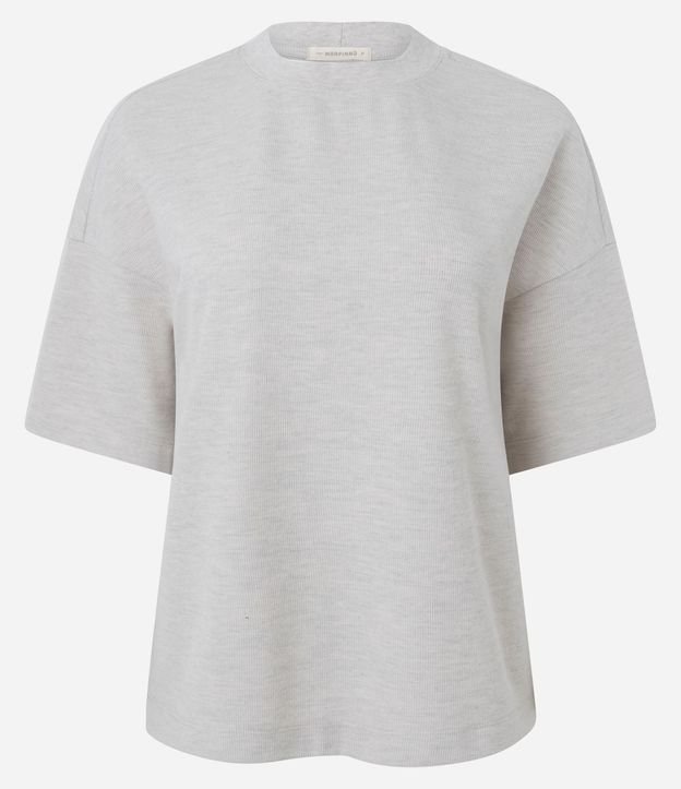 Blusa Algodón Oversized con Manga Corta 5