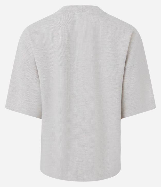 Blusa Algodón Oversized con Manga Corta 7