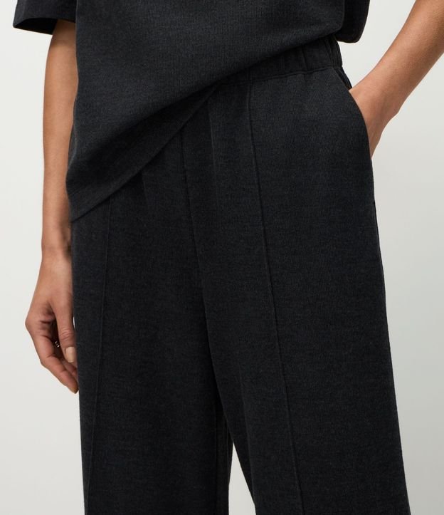 Pantalón Wide Leg en Algodón sin Felpa 3
