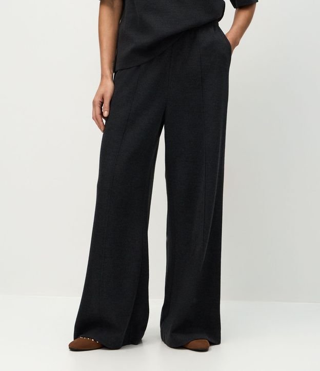 Pantalón Wide Leg en Algodón sin Felpa 4