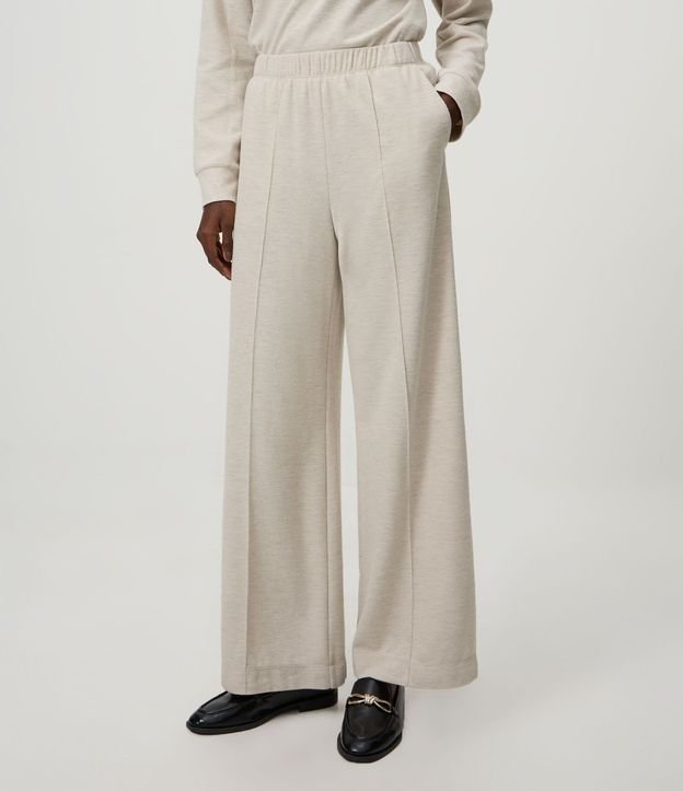 Pantalón Wide Leg en Algodón sin Felpa 12