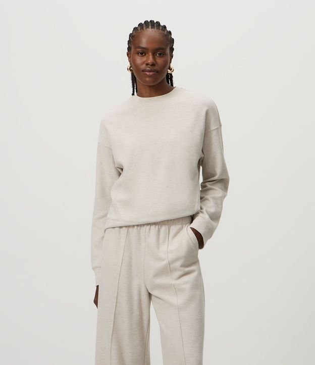 Pantalón Wide Leg en Algodón sin Felpa 8