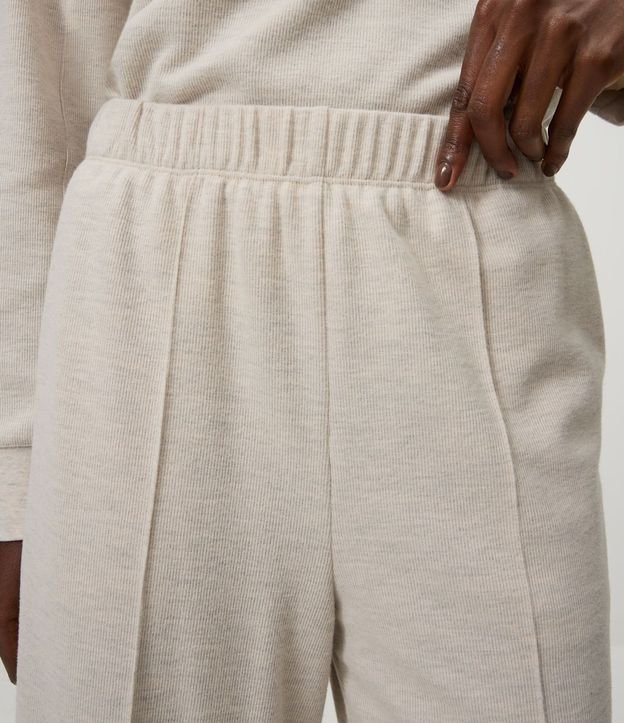 Pantalón Wide Leg en Algodón sin Felpa 9